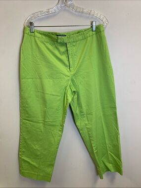 JH Collectibles Bright Lime Green Cropped Ankle Pants